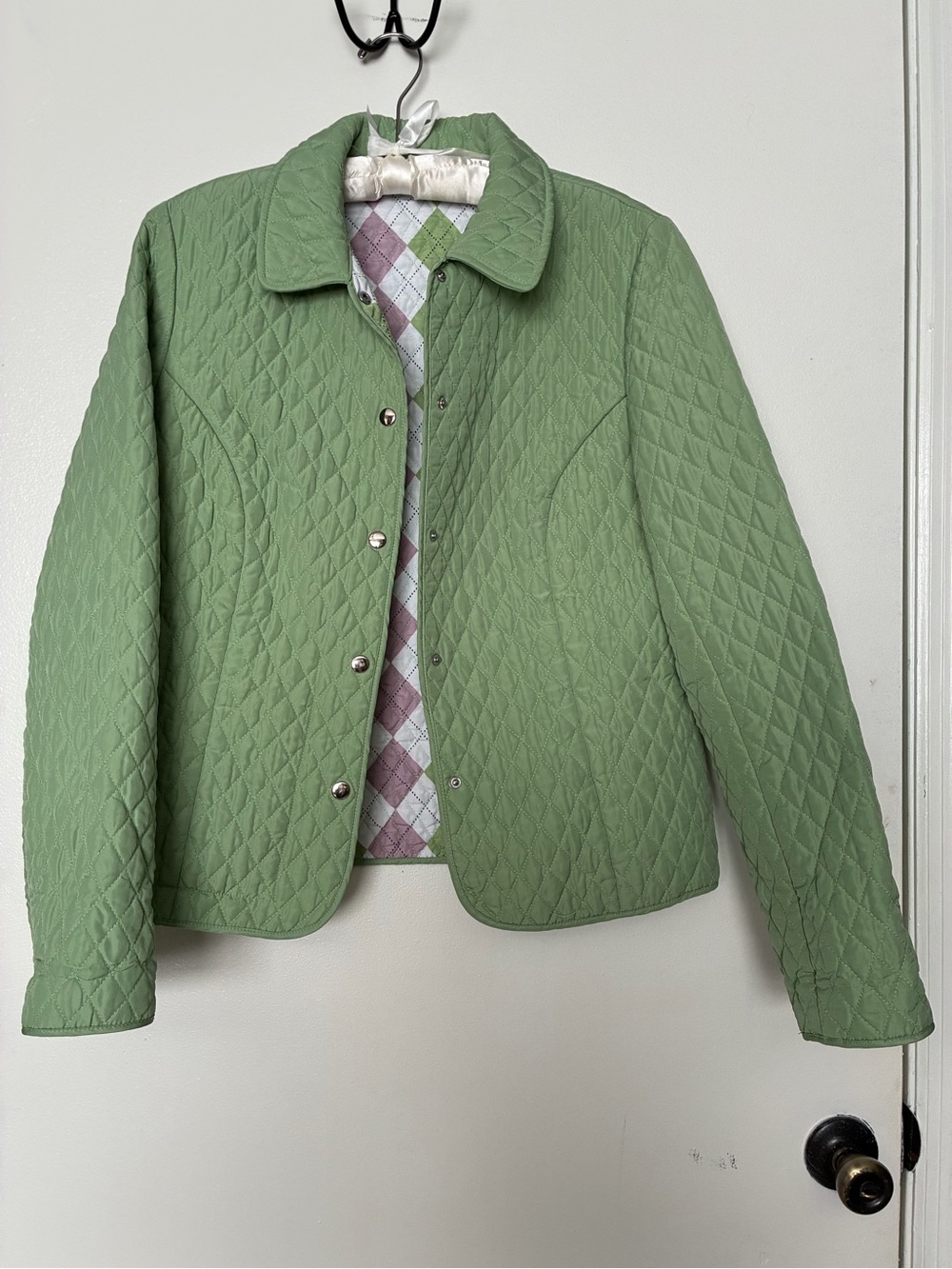 Quilted Light Green Women's Jacket
